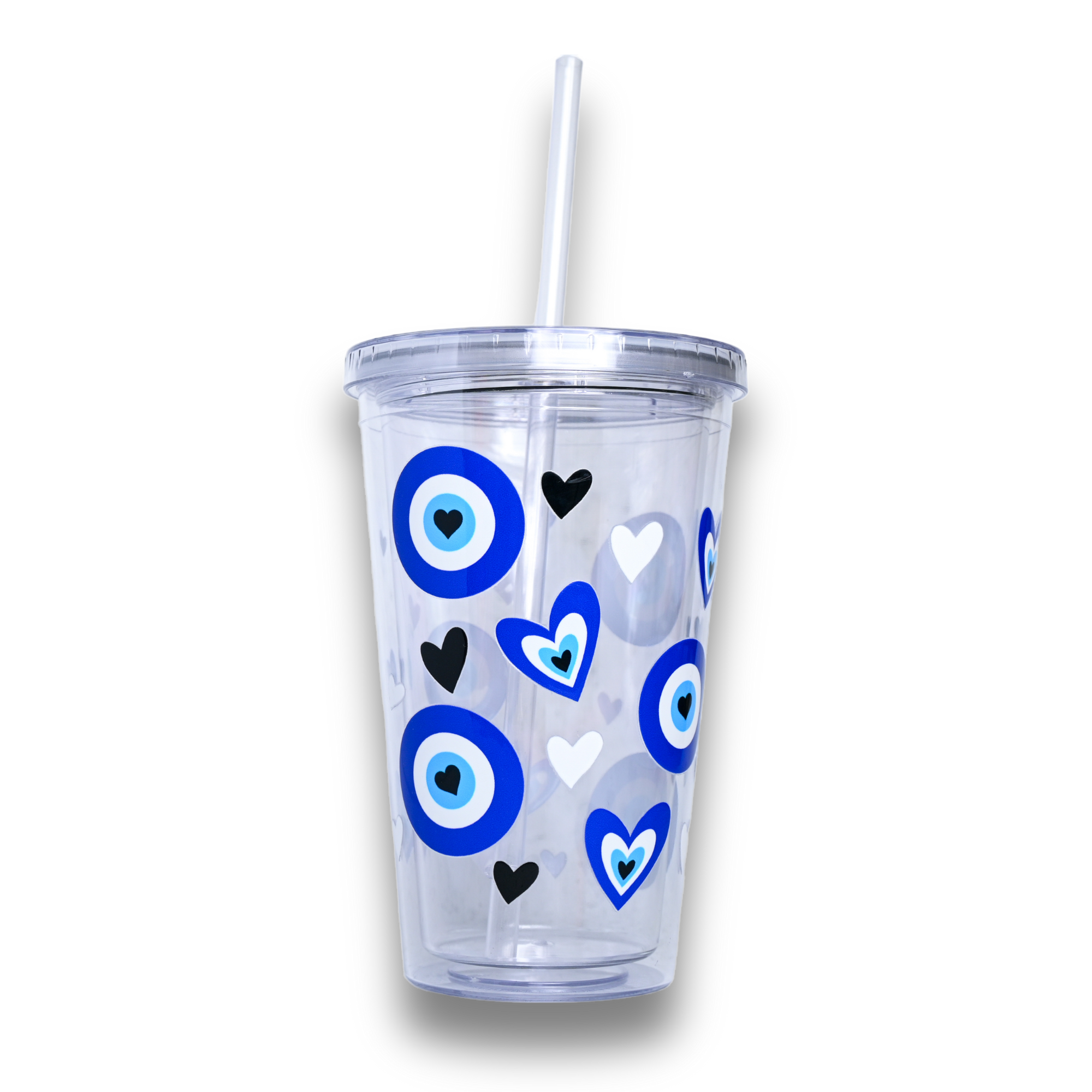 Evil Eye Plastic or Glass Tumbler