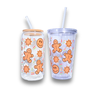 Gingerbread Plastic or Glass Tumbler