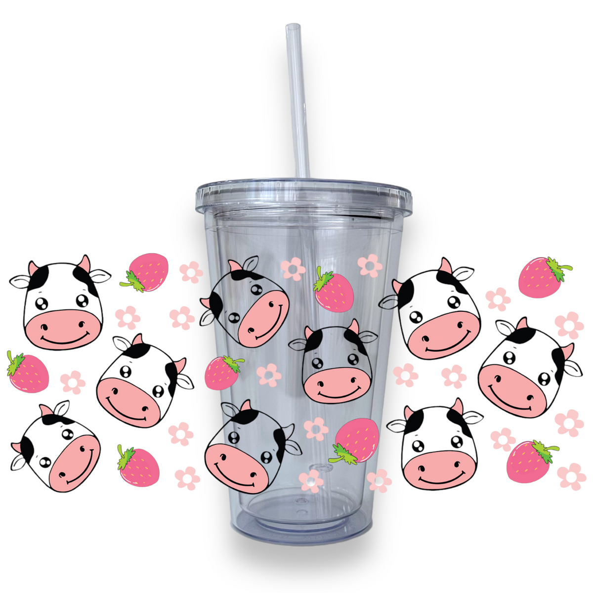 Moo Cow Plastic or Glass Tumbler