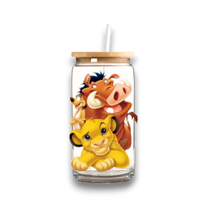 Lion King Simba Glass Tumbler - A Lil Luxury