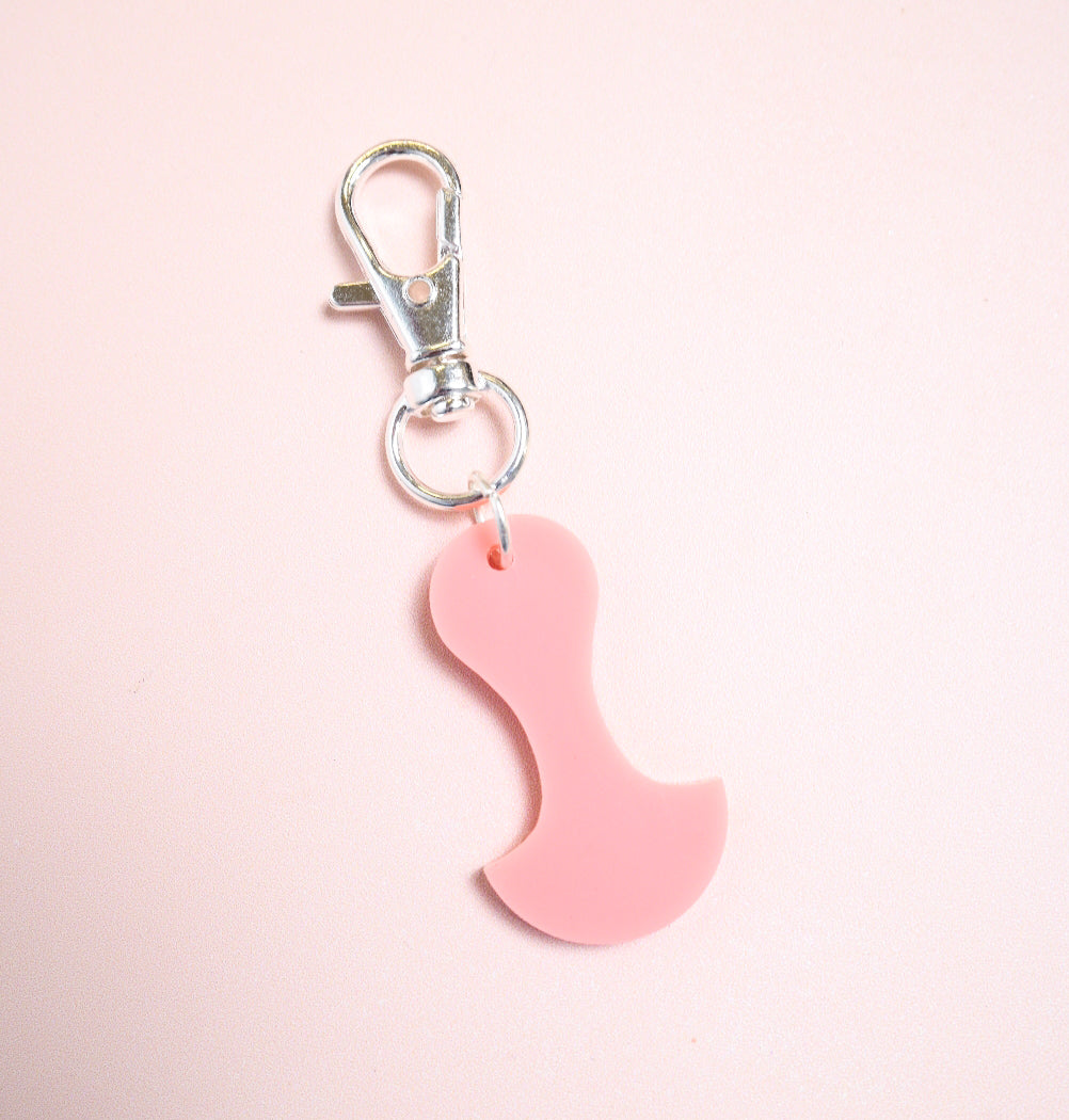 Pink Leopard Print Trolley Token Keyring// Trolley Coin, Locker Coin, Keyring  With Clip 