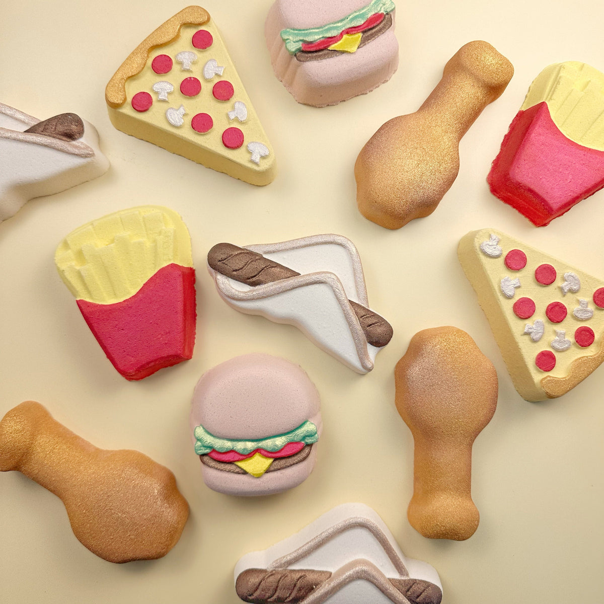 Novetly Food Bath Bomb Range by A Lil Luxury