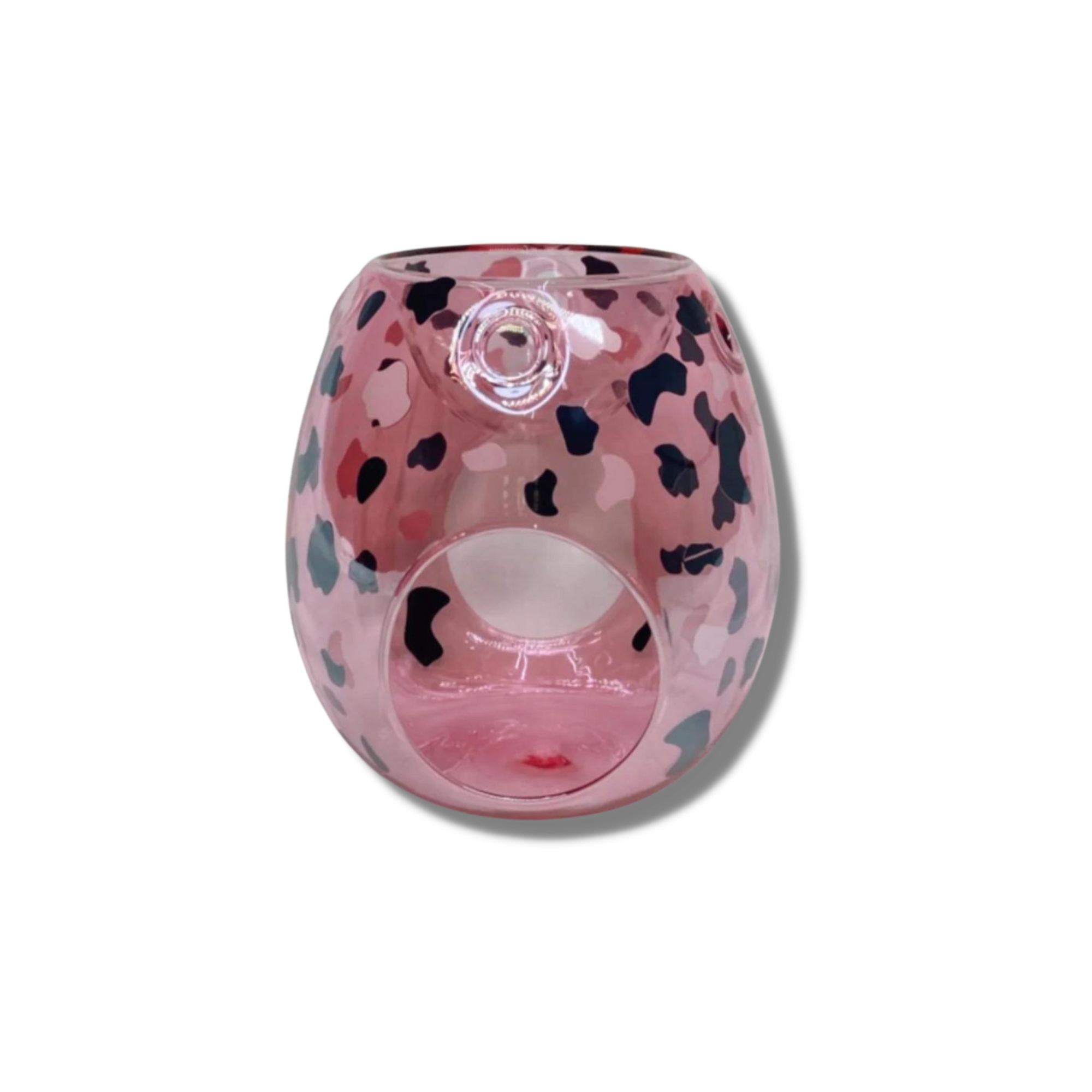 Pink Leopard Print Tealight Warmer - A Lil Luxury