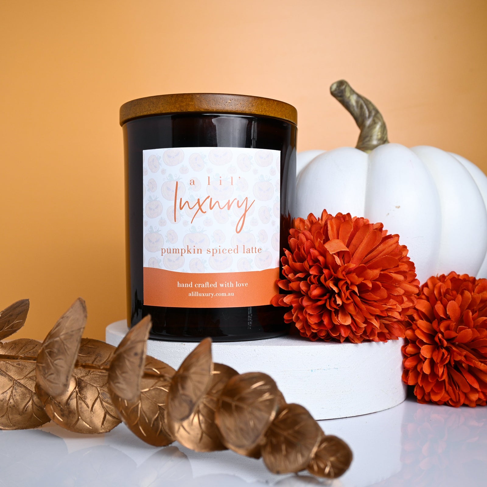 Pumpkin Spiced Latte Candle Jar by A Lil Luxury