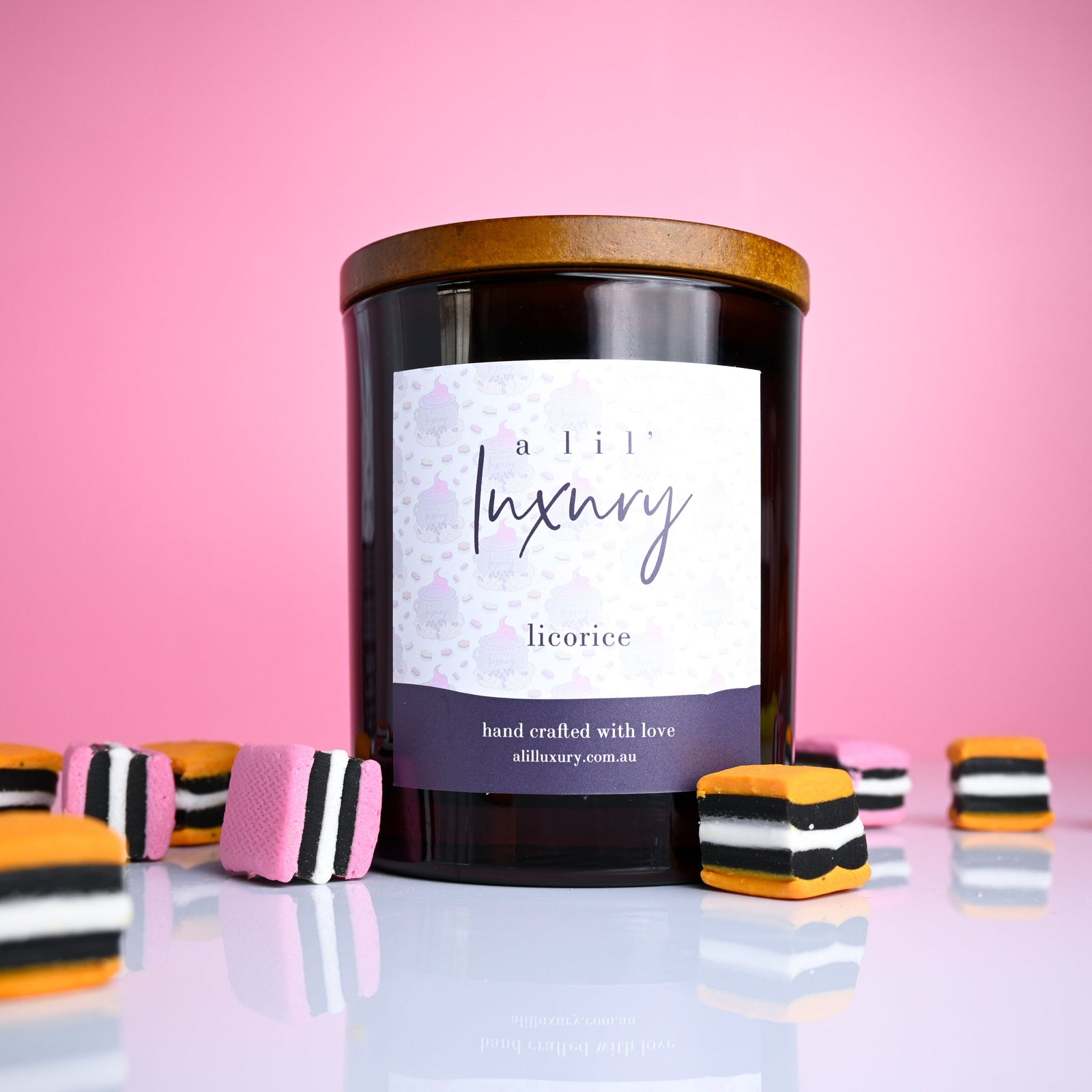 Soy Candle Jar - Scented in Licorice