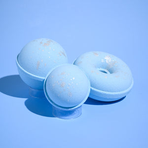 Standard Donut Bath Bomb in Baby Powder Scent - A Lil Luxury