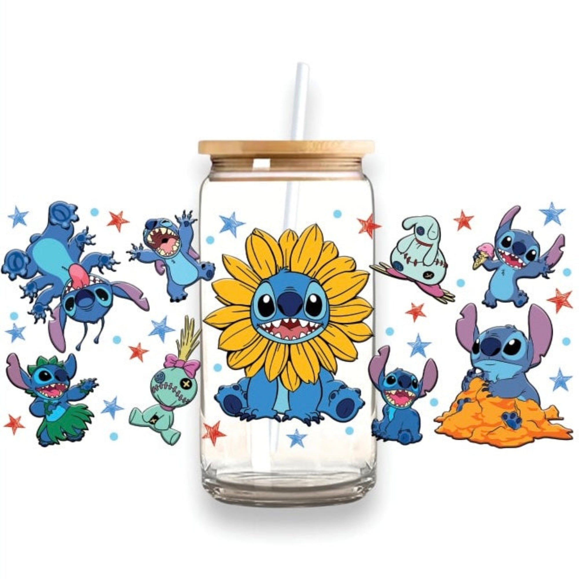 Stitch Sunflower Tumbler by A Lil Luxury