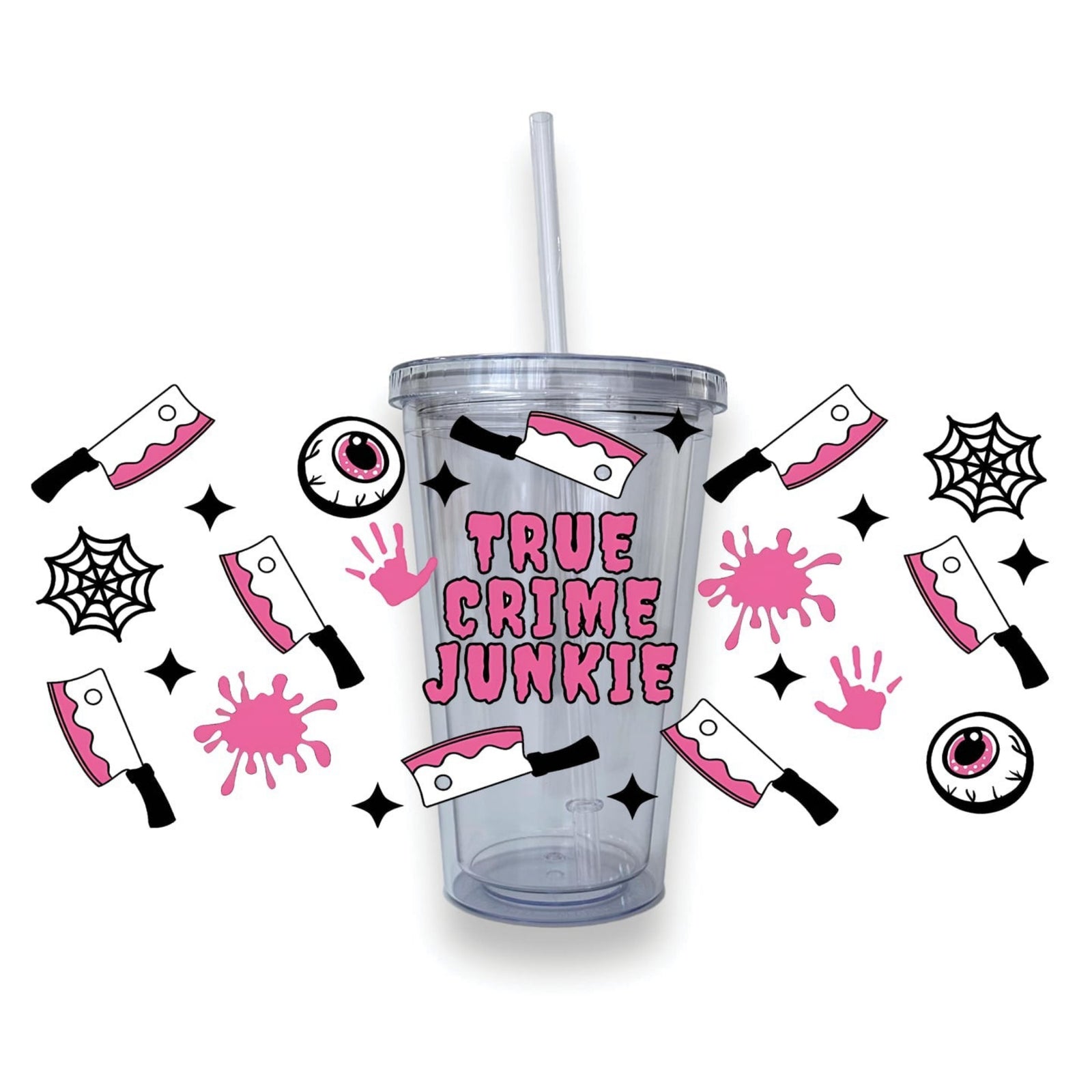 True Crime Plastic Tumbler