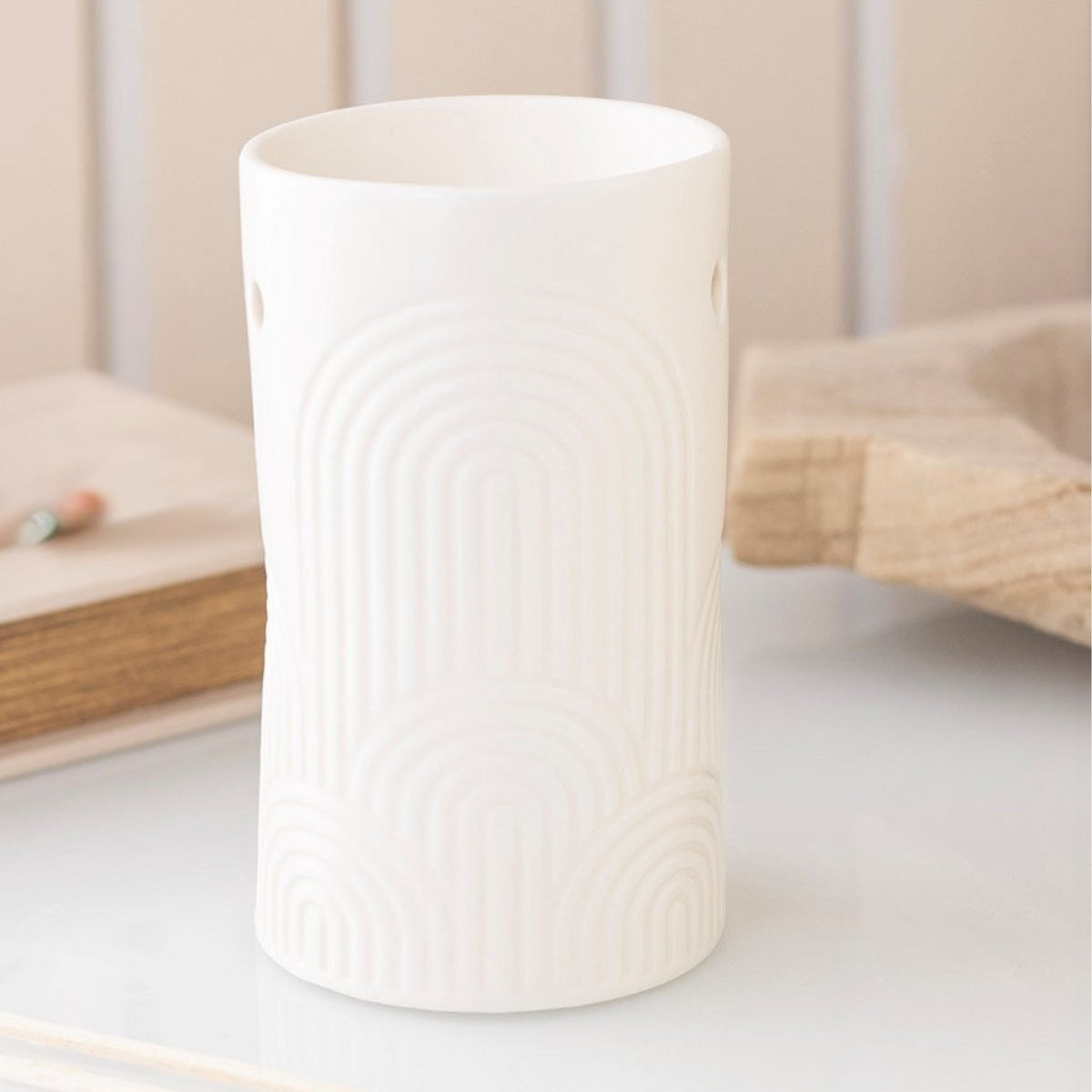 Embossed Arch Tealight Warmer