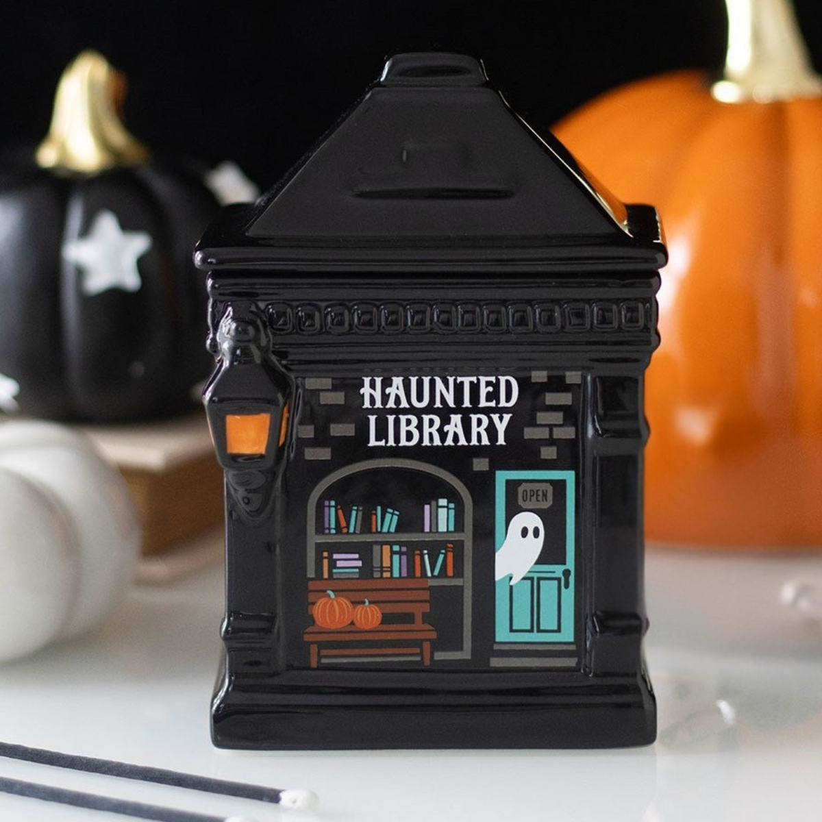 Haunted Library Tealight Warmer