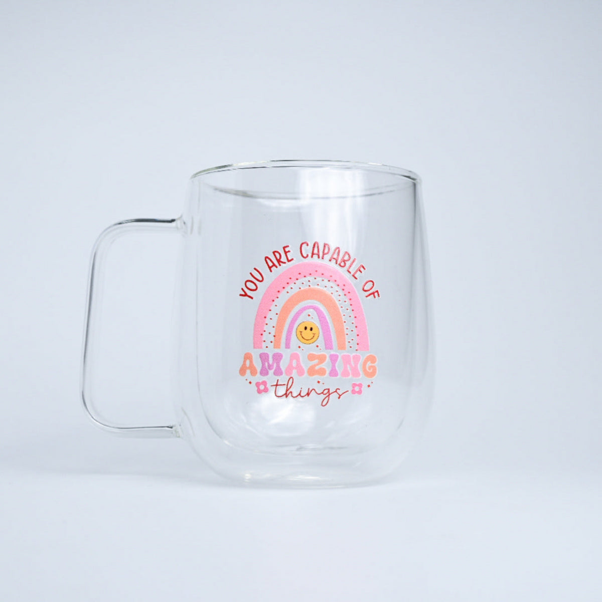 Uplifting Glass Double Walled Mug