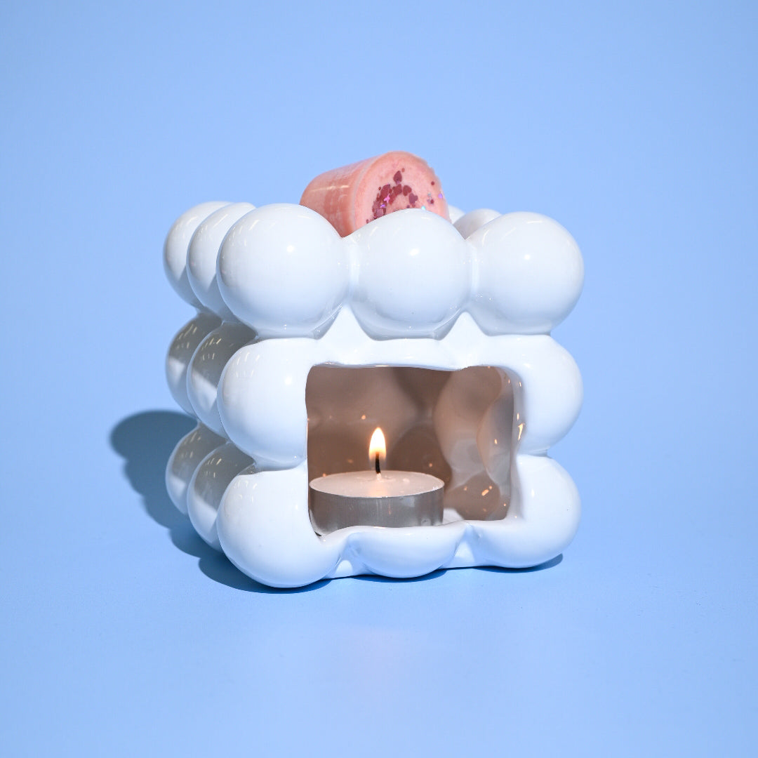 Luxury Aromatherapy Bubble-Cube Wax Candle Set
