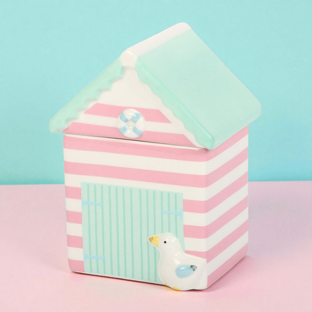 Pastel Beach Hut Tealight Warmer