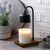 black and wood candle warmer