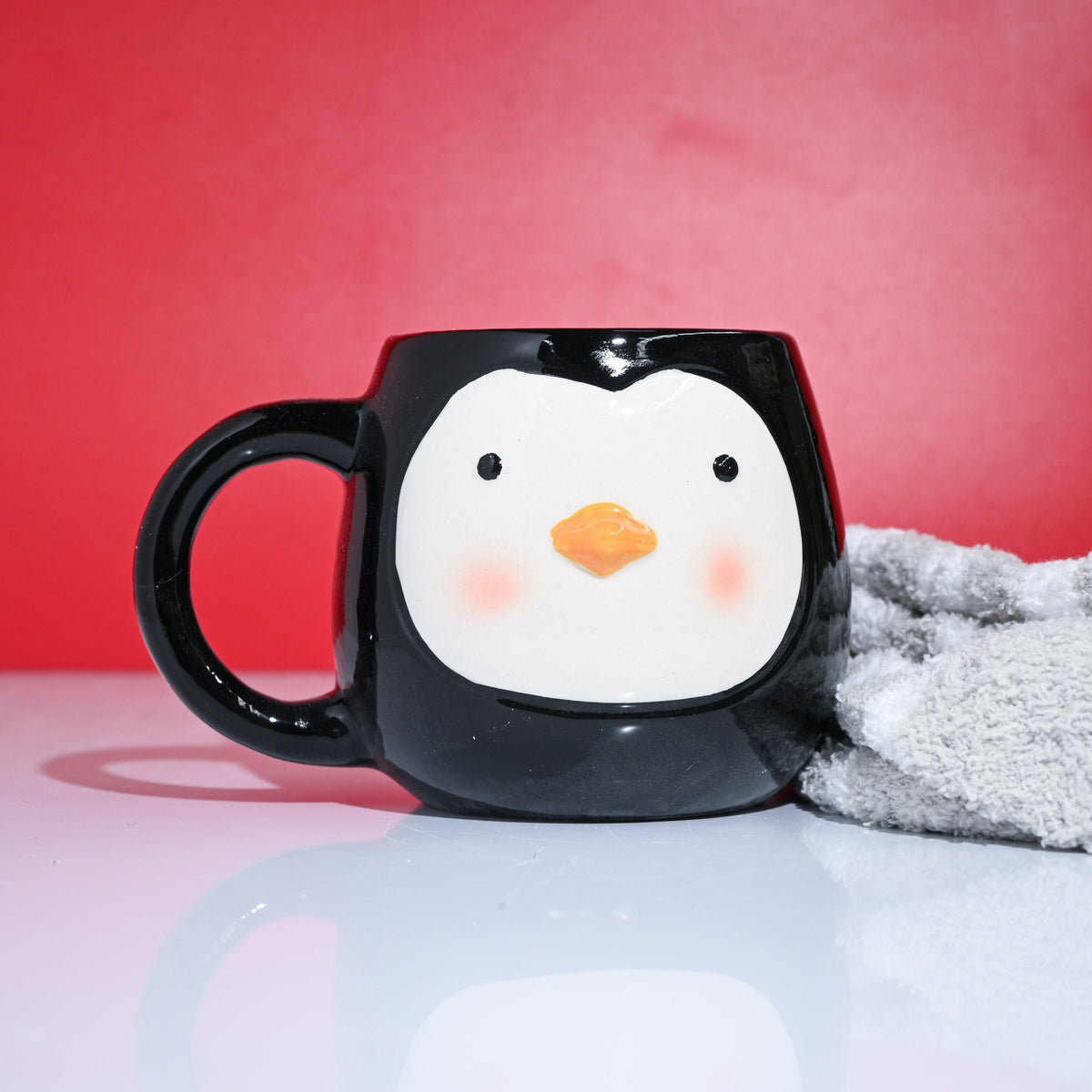 cosy penguin mug gift set