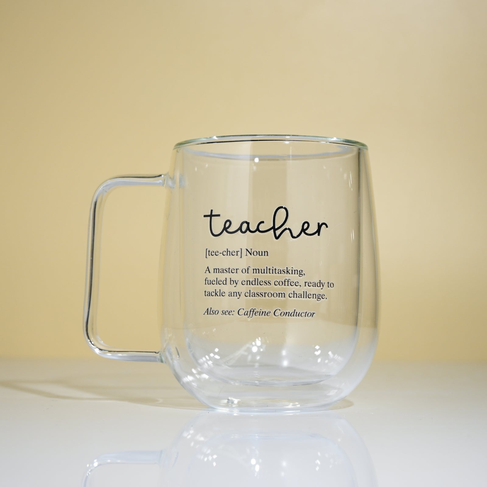 Teacher & Educator Edition Double Wall Glass Mug