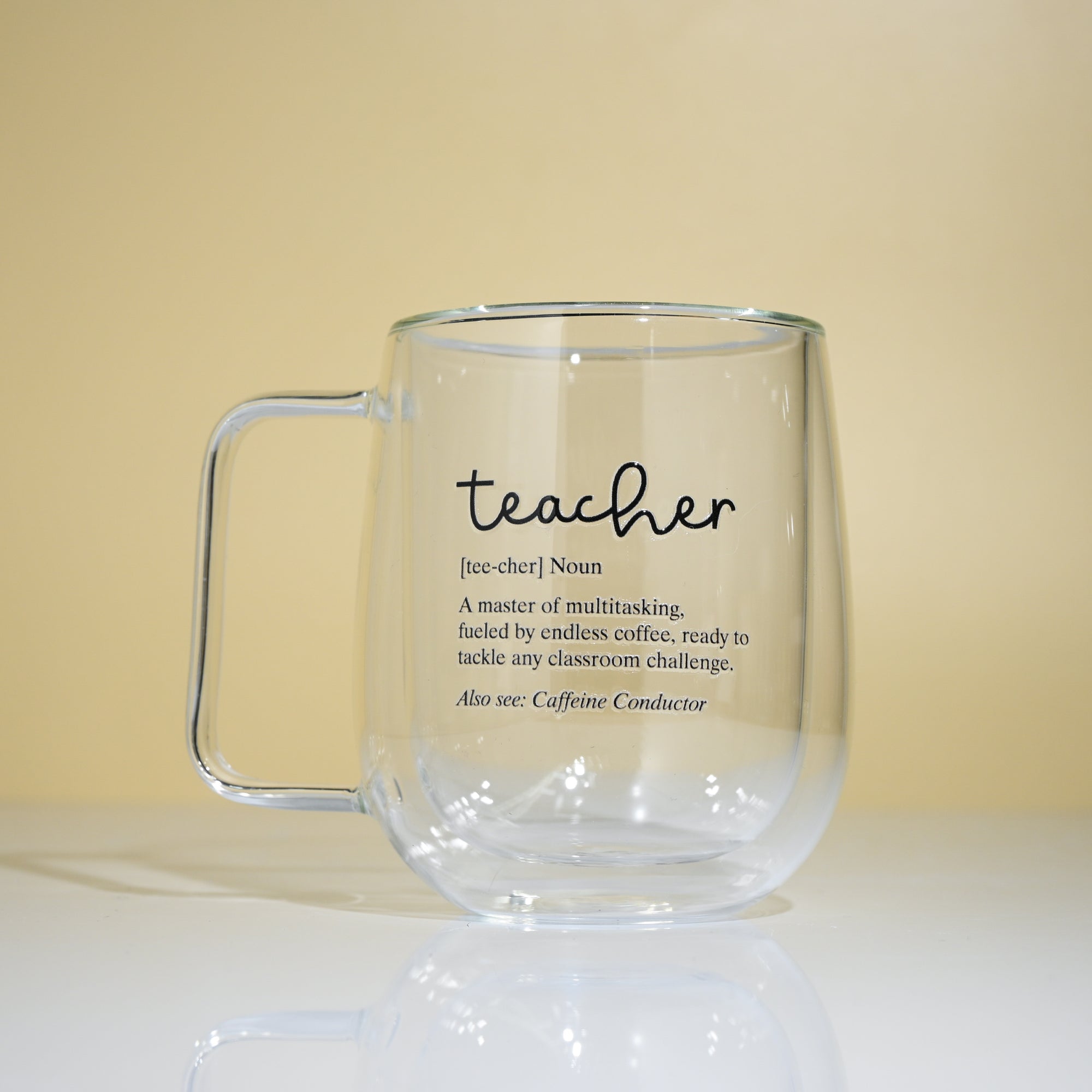 Teacher & Educator Edition Double Wall Glass Mug