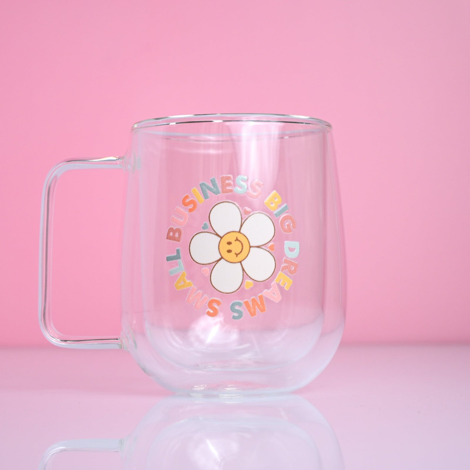 entrepreneur glass mug by A Lil Luxury