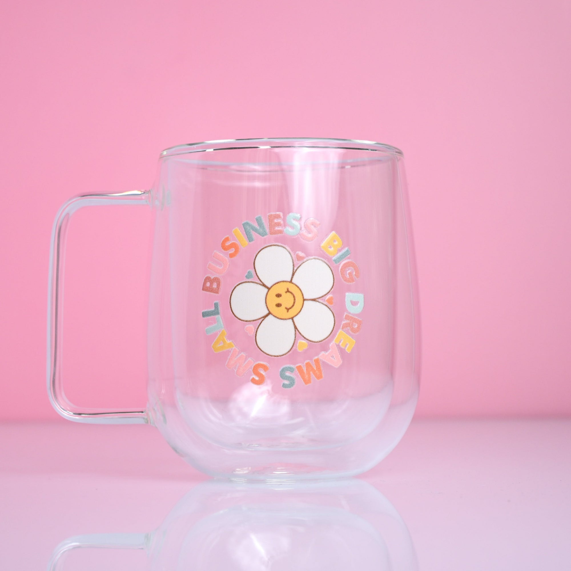 entrepreneur glass mug by A Lil Luxury