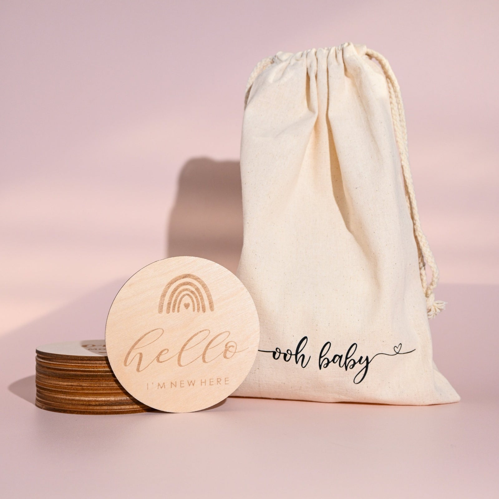 Milestone Discs in Calico Pouch