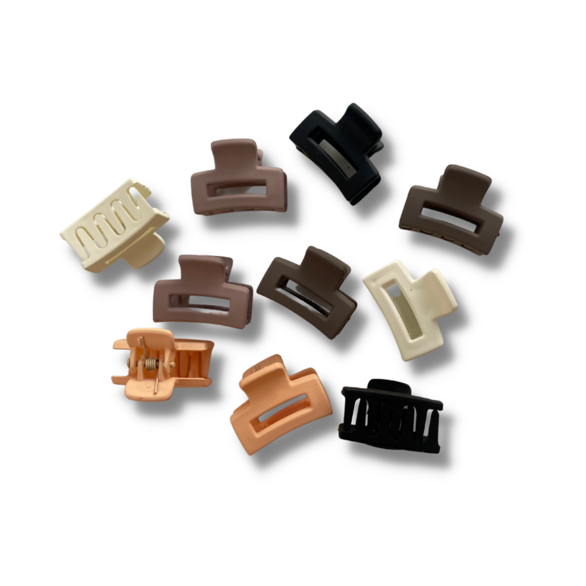 nude hair mini hair clips - a lil luxury