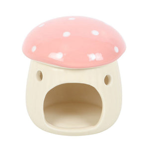 pink mushroom tealight warmer