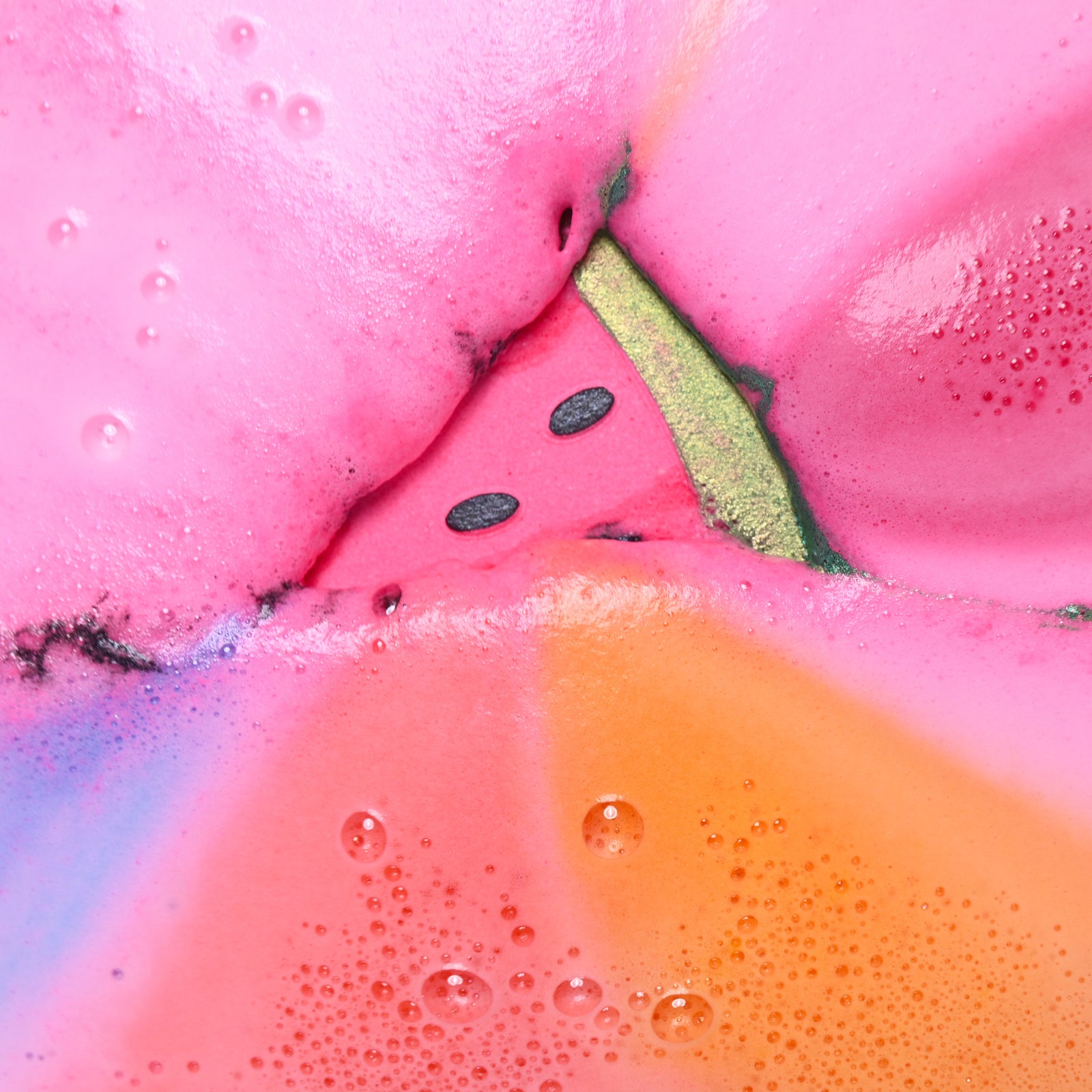 rainbow watermelon bath bomb - a lil luxury