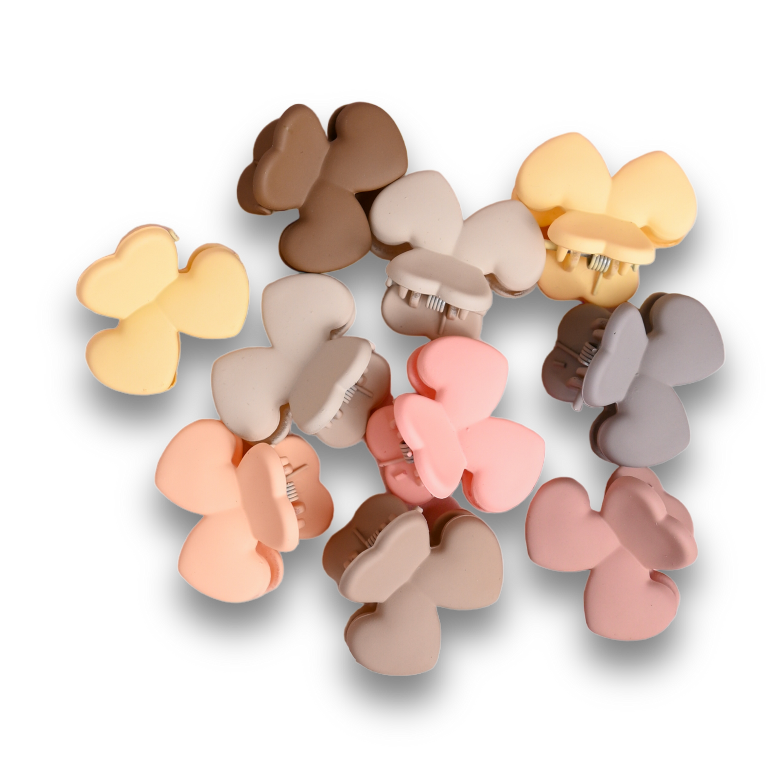Neutral Petite Hair Claw Clips