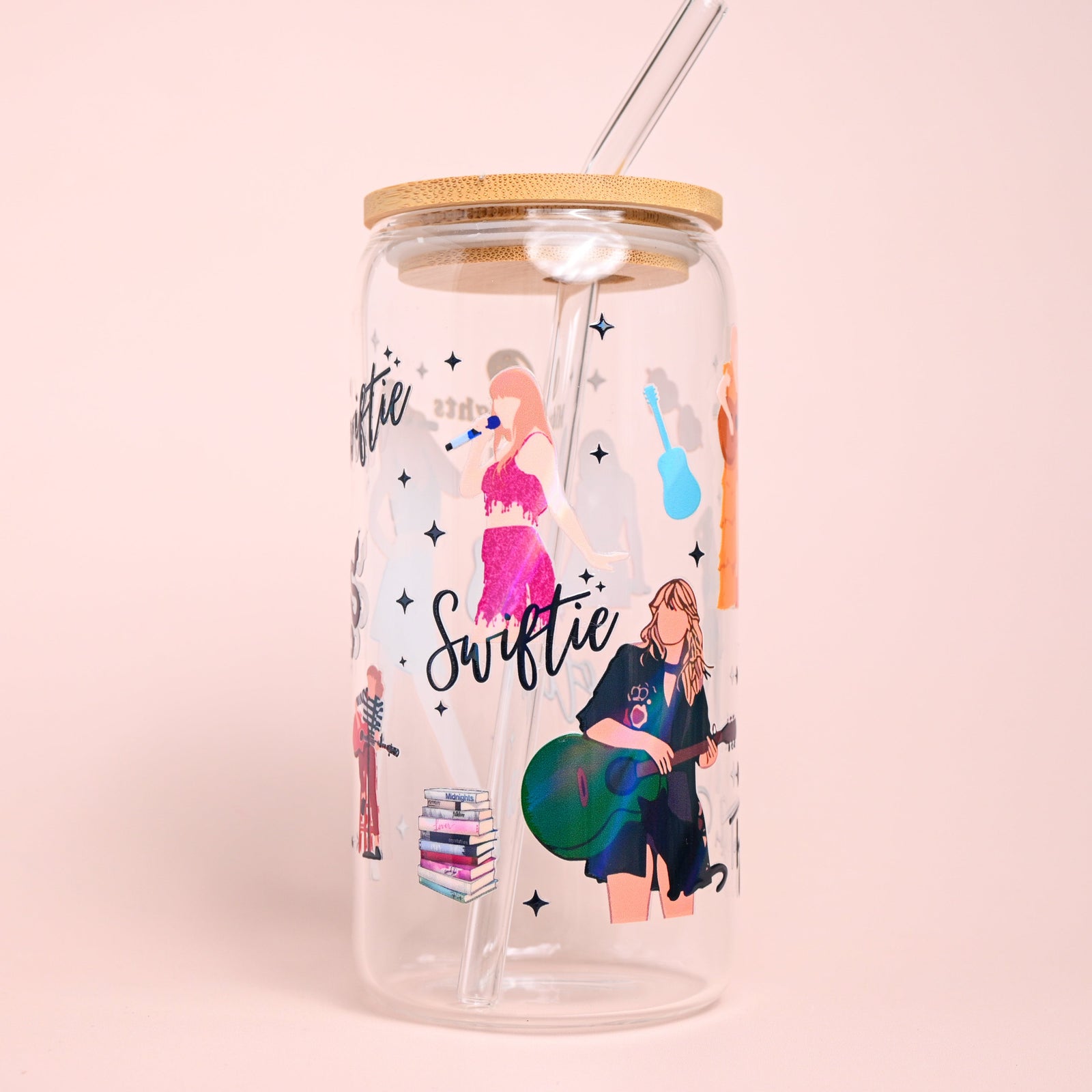 Tay Tay Holographic Glass Tumbler