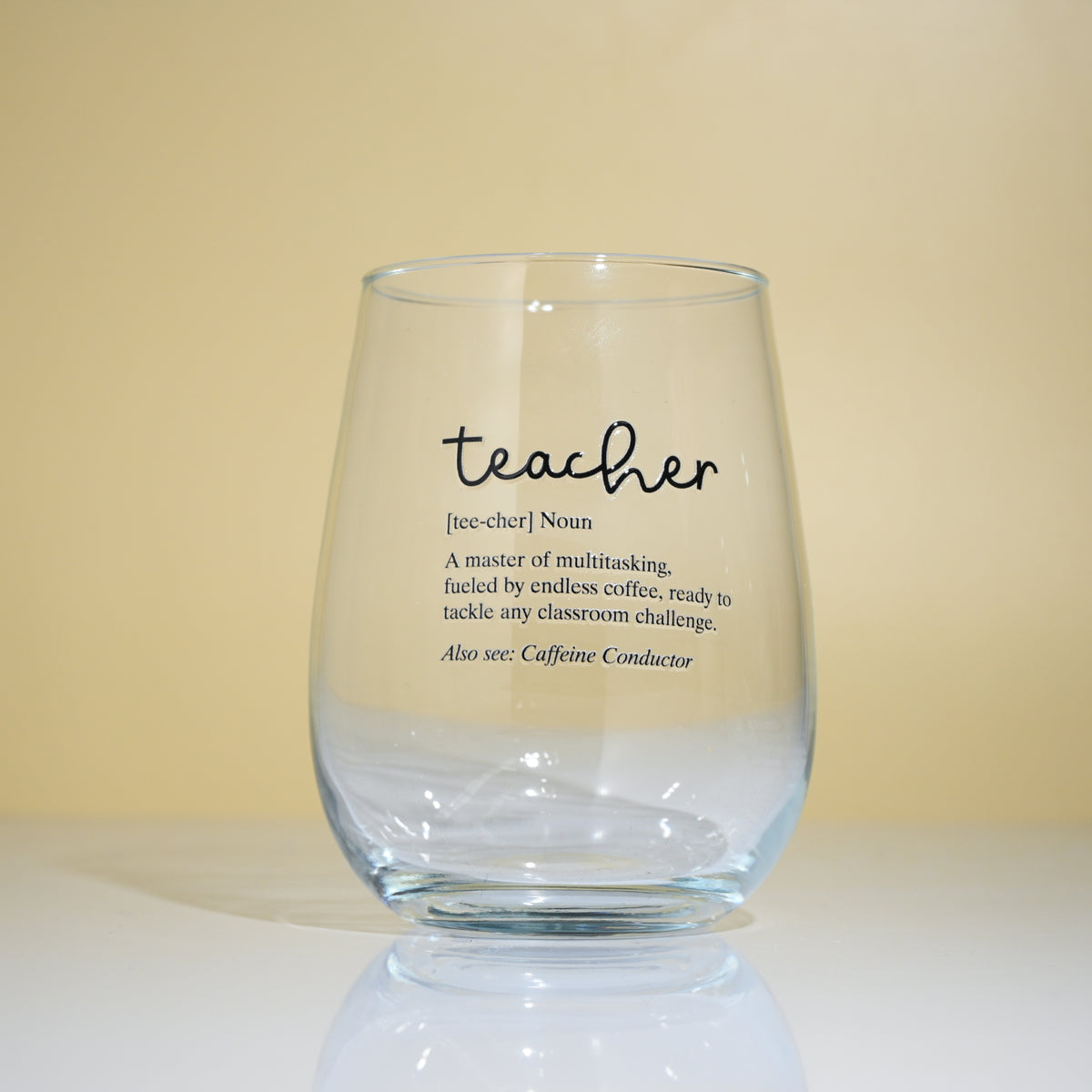 Teacher & Educator Quote Wine Glass