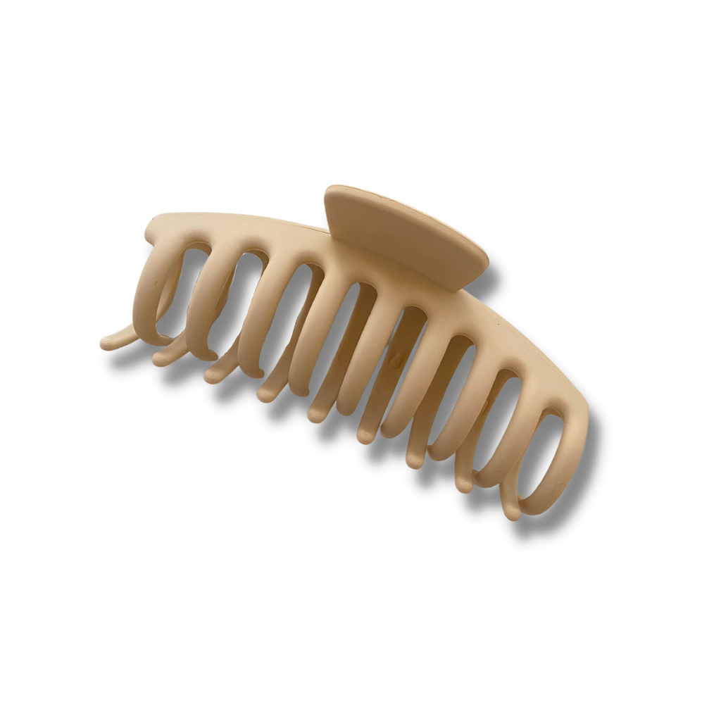 Beige Hair Claw Clip - A Lil Luxury