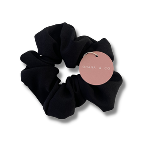 Black Hair Scrunchies - A Lil Luxury