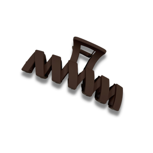 Chocolate Zig Zag Claw Clip - A Lil Luxury