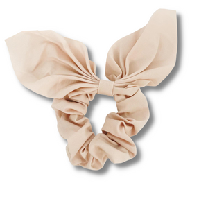 Cream Bow Hair Scrunchie - A Lil Luxury