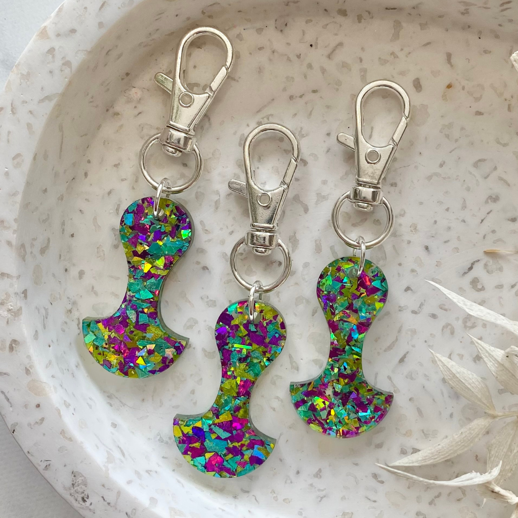 Green Speckles Token - A Lil Luxury