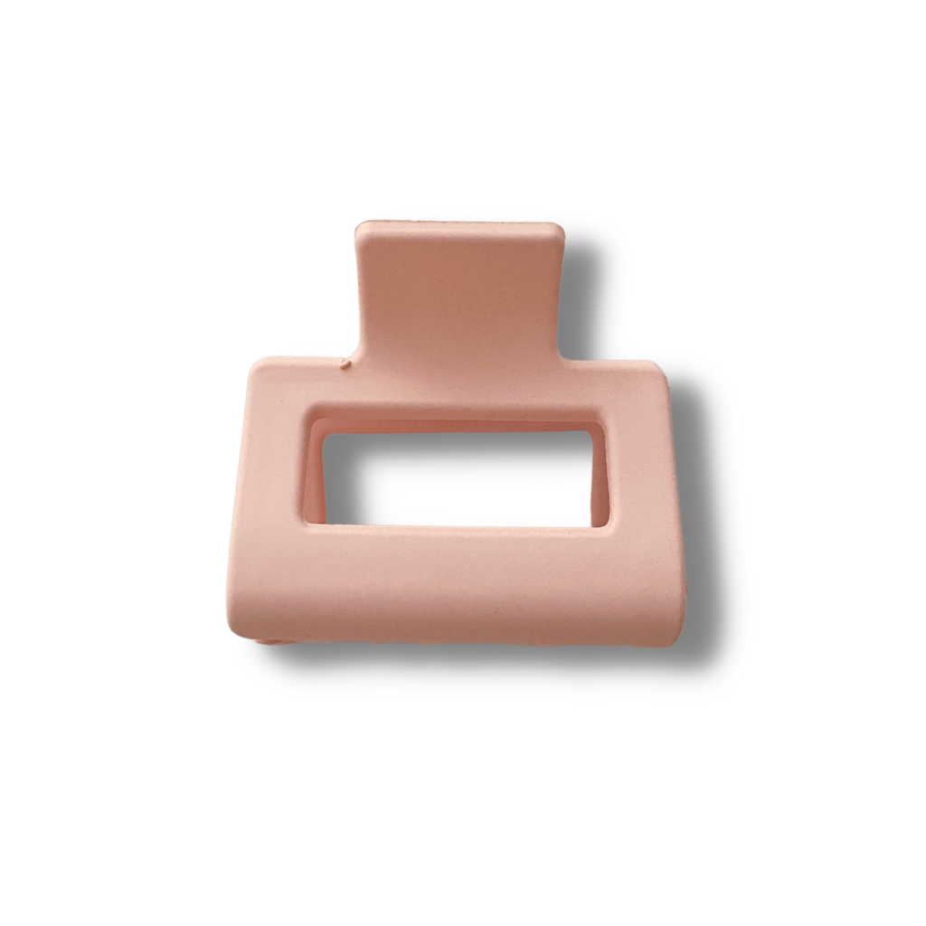 Matte Nude Rectangle Mini Hair Clip - A Lil Luxury