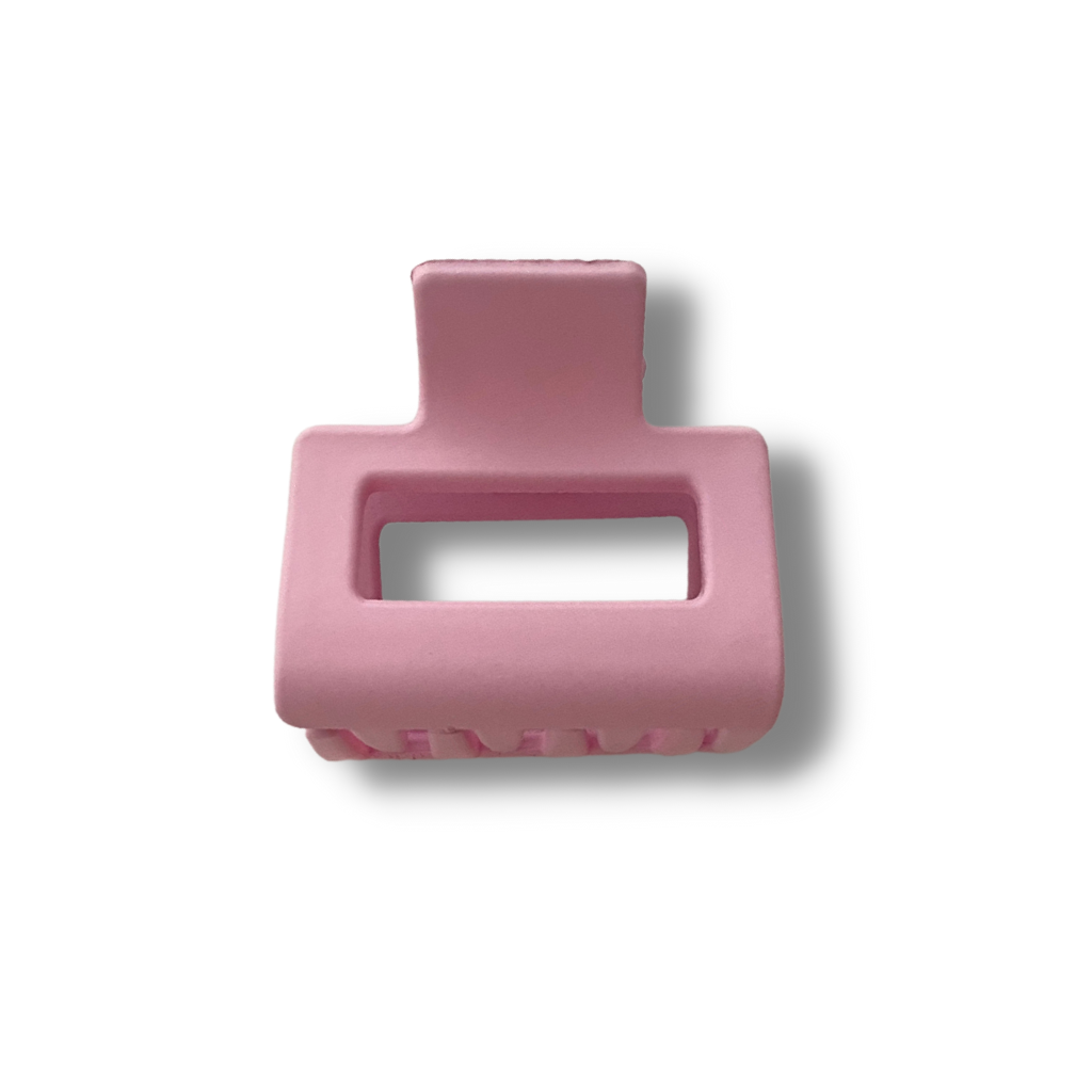 Matte Purple Rectangle Mini Hair Clip - A Lil Luxury