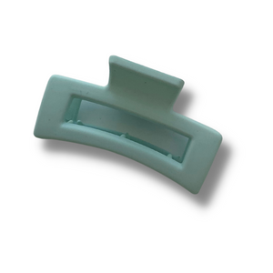 Mint Green Rectangle Mini Hair Clip - A Lil Luxury