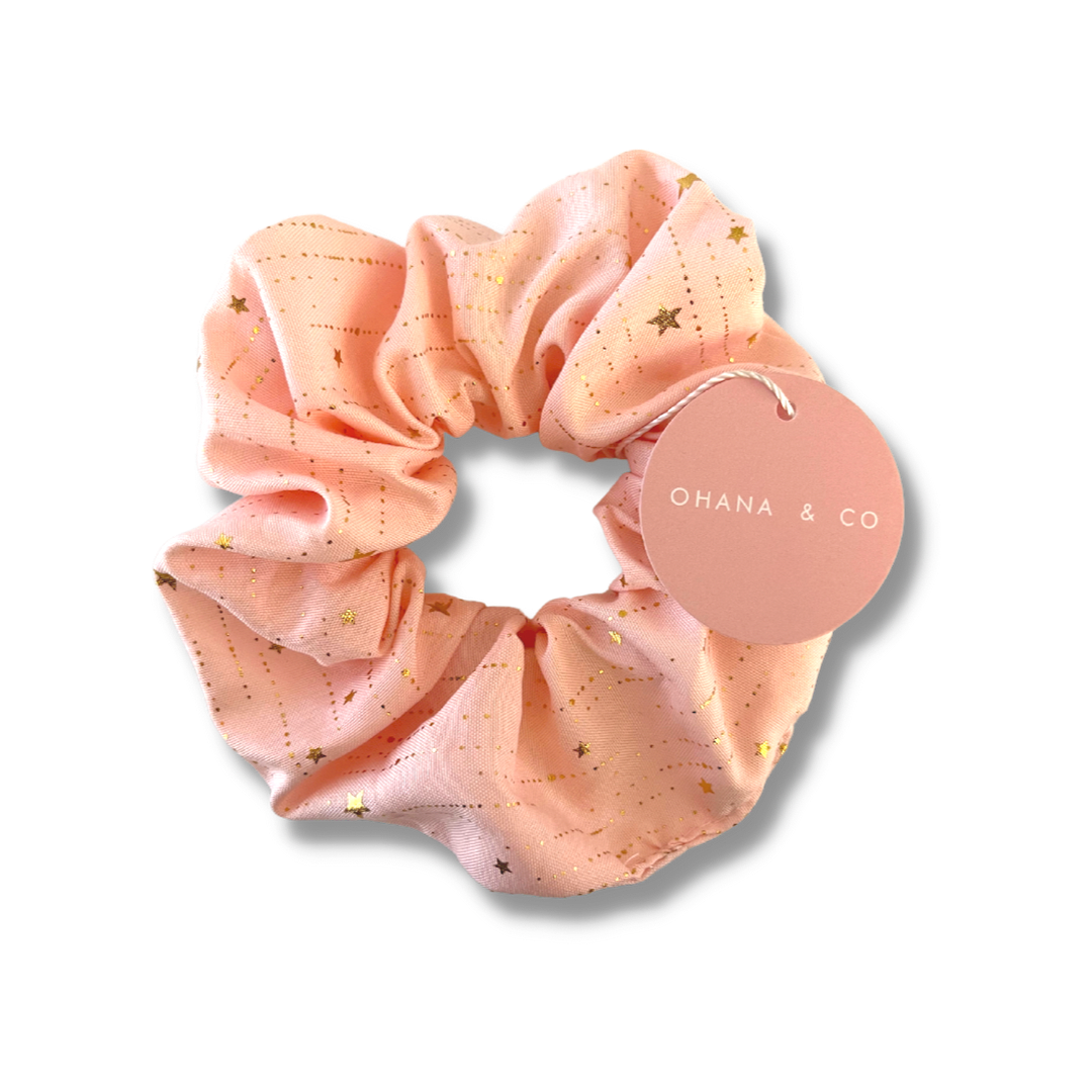 Pink Astrology Hair Scrunchie - A Lil Luxury