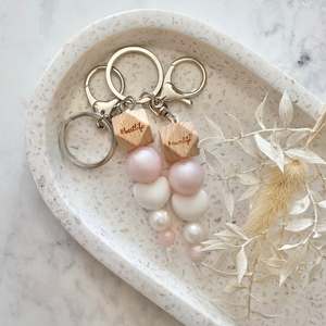 Pink Pearl Keyring - A Lil Luxury