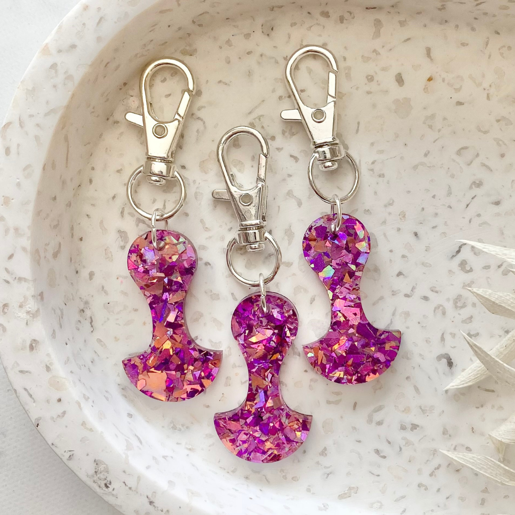 Pink Speckles Token - A Lil Luxury