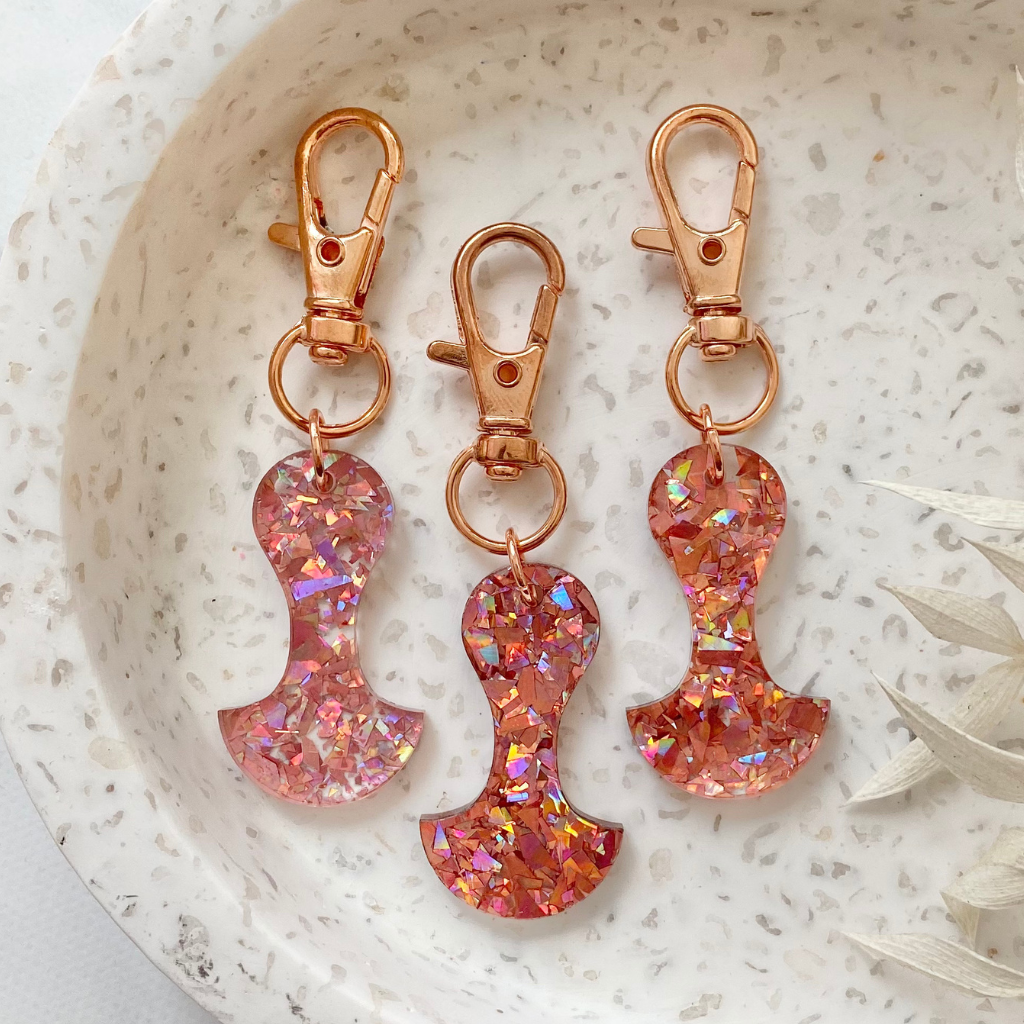 Rose Gold Speckles Token - A Lil Luxury