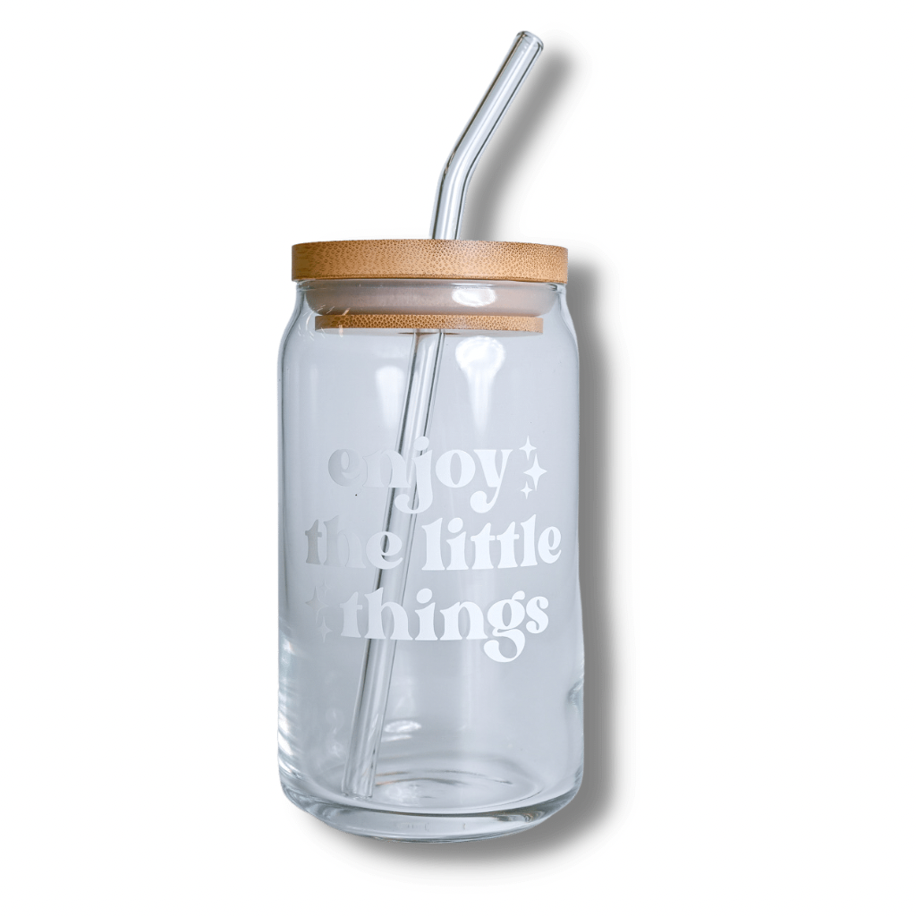 happy motivational glass tumbler a lil luxury