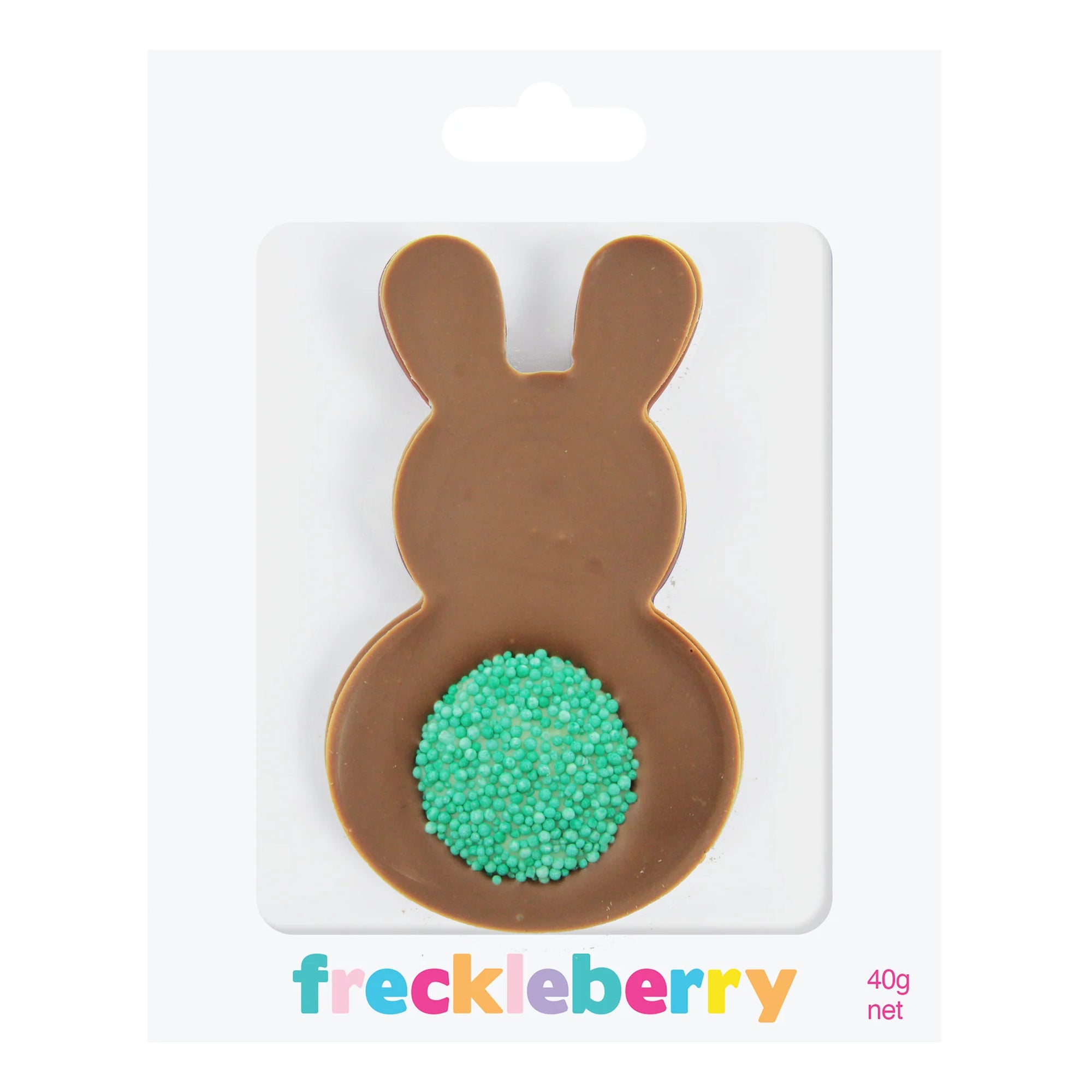 Chocolate Bunny with Green Freckle Tail