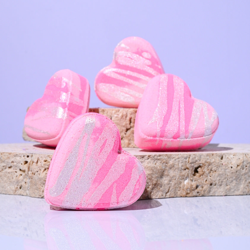 Pink Heart Bath Bomb