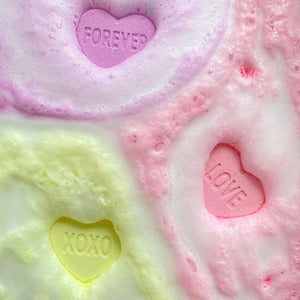 Conversation Heart Bath Bomb