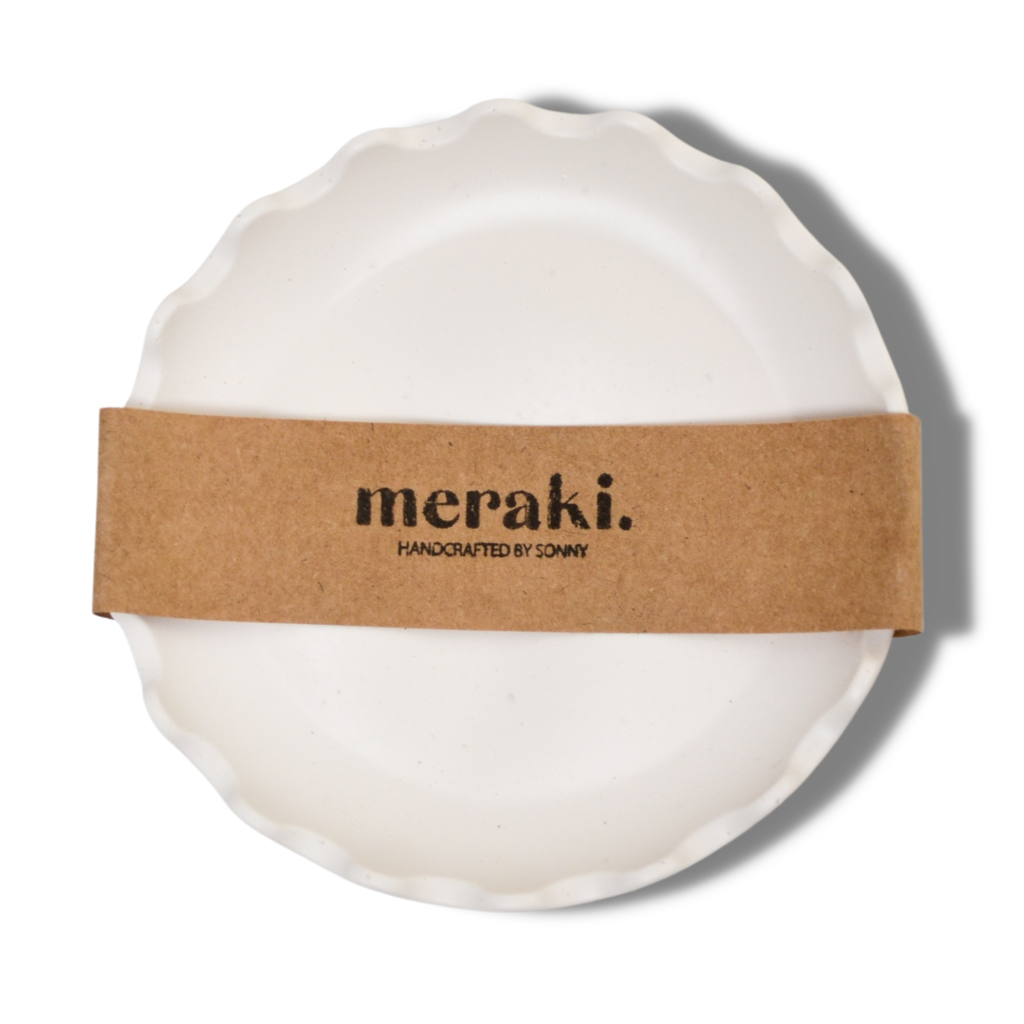 White Scallop Dish by Meraki